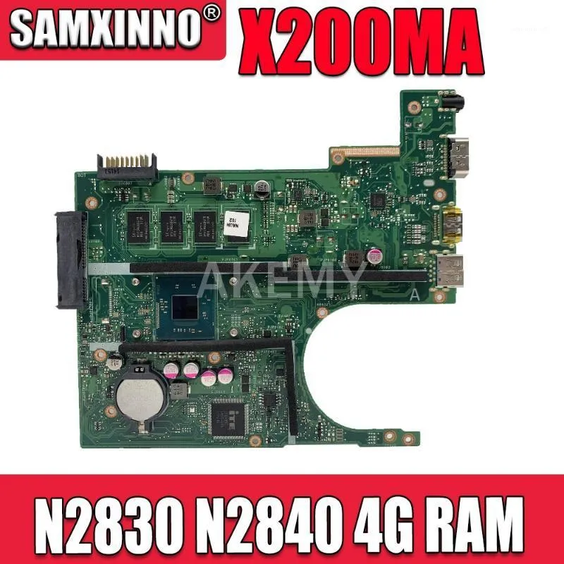 ASUS F200M X200M X200MA 노트북 마더 보드 메인 보드 N2830 N2840 4G RAM1 용 X200MA 마더 보드 Rev2.1