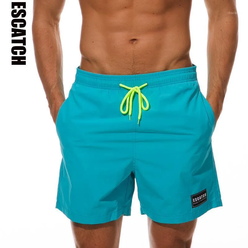 Escatch nouveau short de bain pour hommes à séchage rapide été homme Short de bain Surf maillots de bain plage court athlétique course Gym1