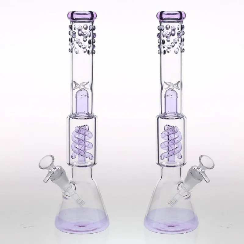 Immagini Reali 37 Cm Bong In Vetro Tubi Acqua Downstem Bowl 18,8 Mm