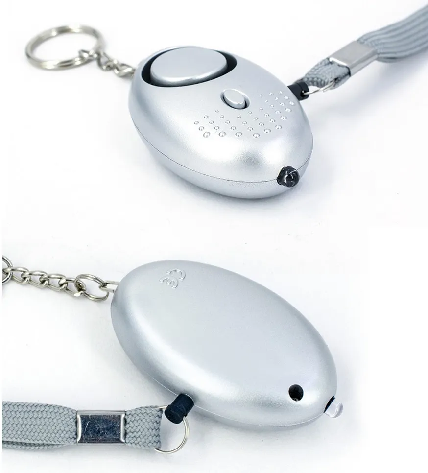 130db Egg Shape Self Defense Alarm Girl Women Security Protect Alert Personal Safety Scream Loud Keychain Alarm systems