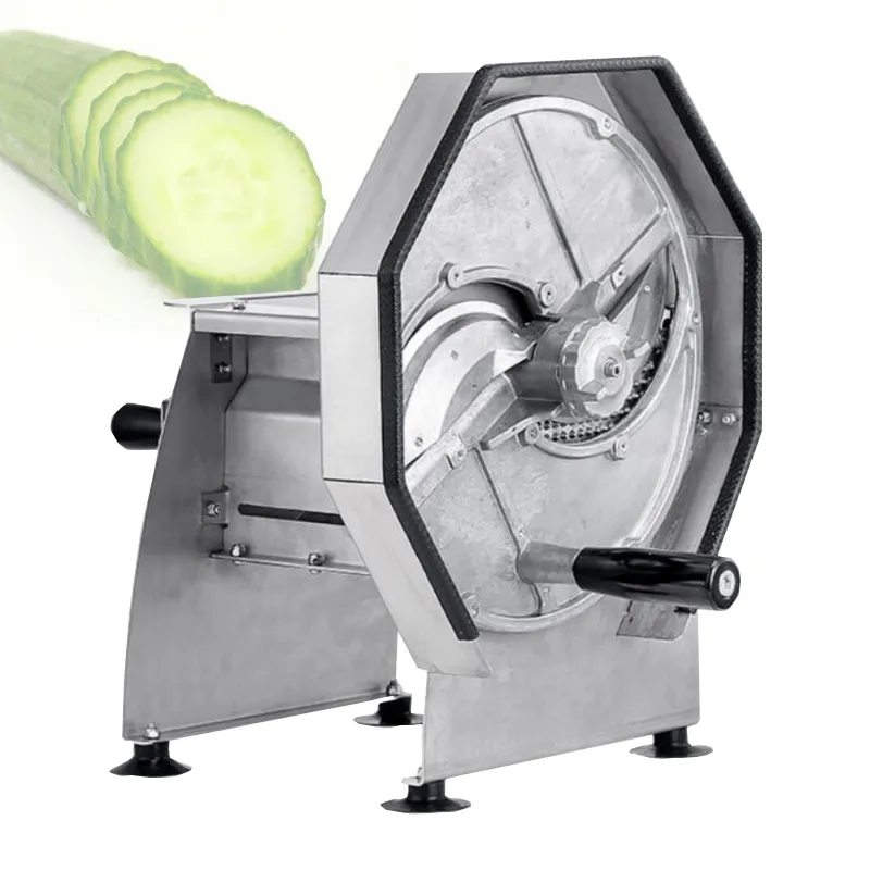 Hushållsmanual Slicer Machine Kommersiell Multifunktionell Aluminium Alloy Hand-Cranked Fruit Shicer Potatis Citron Skivad