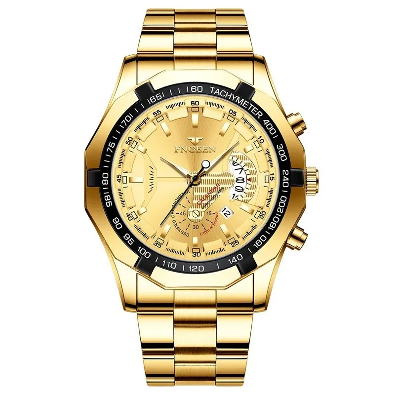 Watchbr-New colorful watch sports style Fashion watches (Full gold 304L)