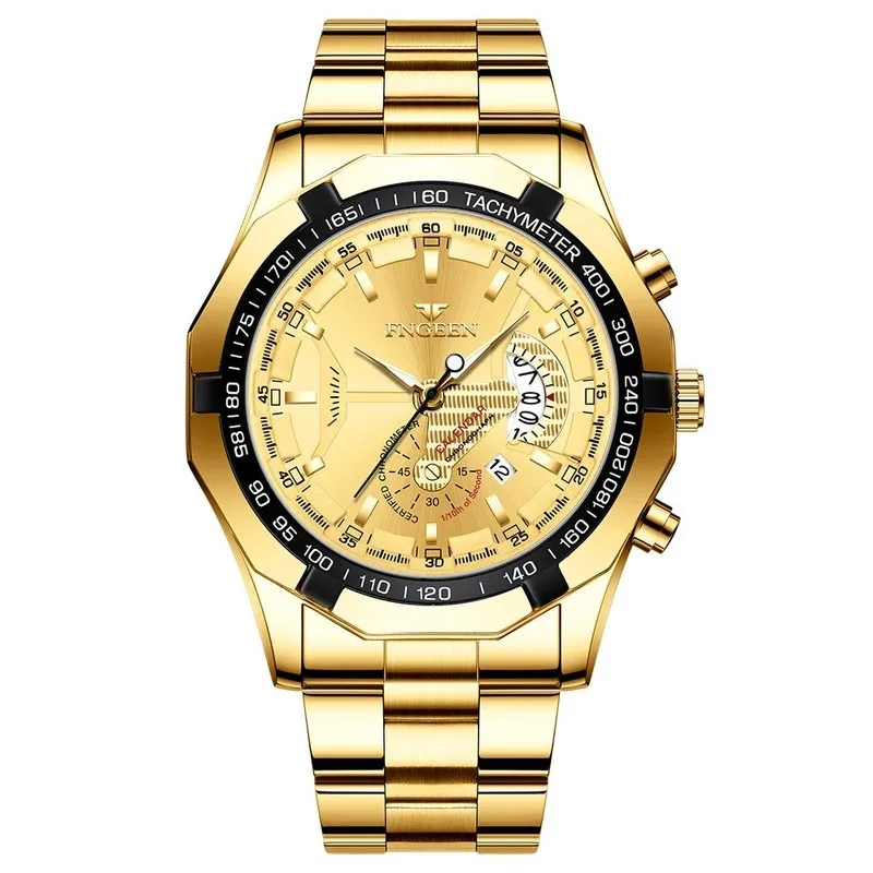 Watchbr-New Colorful Watch Sports Style Watches (Full Gold 304L)