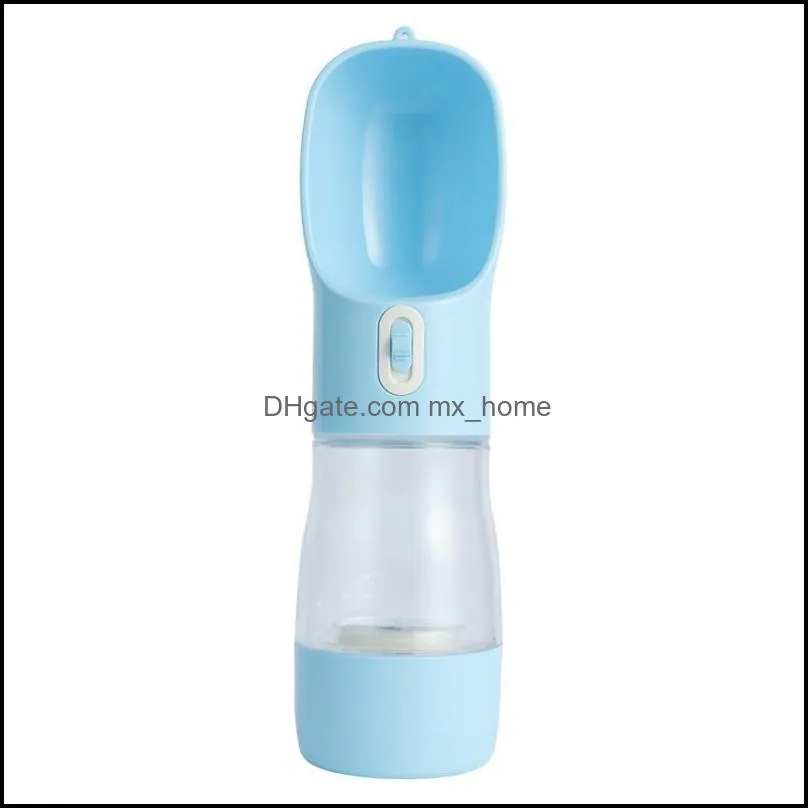 Dog Cat Water Bottle Feeder Portable Pet Water Dispenser With Food Container For Outdoor Walking Travel JK2012PH