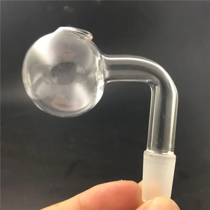 90 degrés 14mm18mm bols mâle 40mm grosse boule de verre bols bol de brûleur à huile en verre pyrex épais clair pour plates-formes pétrolières accessoires