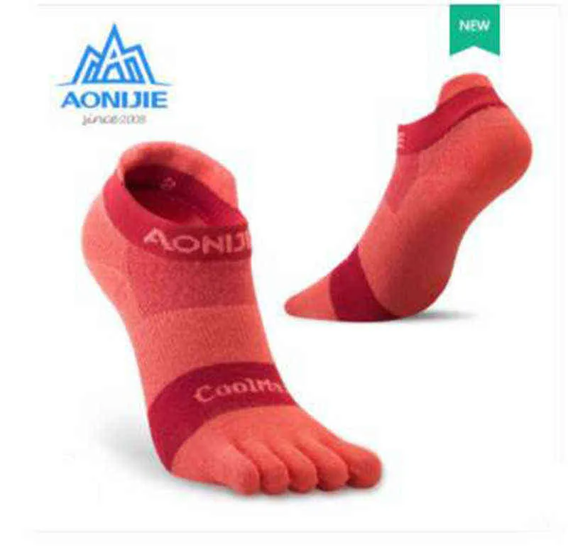 AONIJIE 1 Pairs Sport Socks Five Toed Barefoot Running Cycling Hiking Jogging Running Shoes Marathon Race Socks For Men Women Y1222