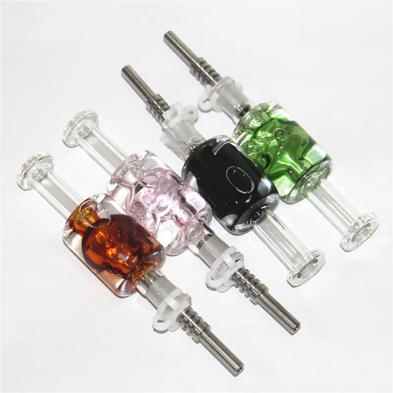 Roken Hookah Accessoires Pijpglas Nectar Bongstro met vloeibare glycerine Inside Olieloeling DAB Rig