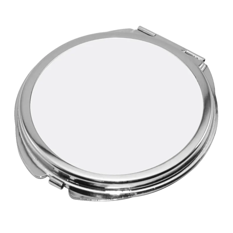 Miroir de poche cosmétique en métal sur mesure en métal vierge (6.2 * 6.6cm)