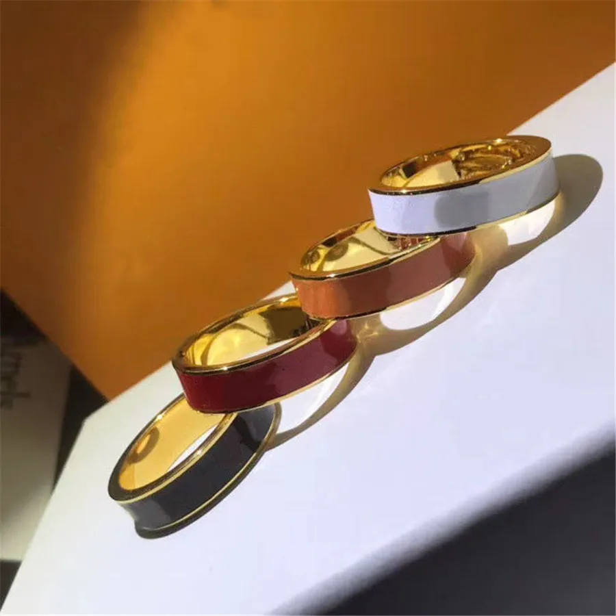 Fashion Designer Ringen voor Mannen Vrouwen Unisex Luxe Ring Sieraden 8 Kleuren Geschenken ontwerpers Accessoires hoge kwaliteit