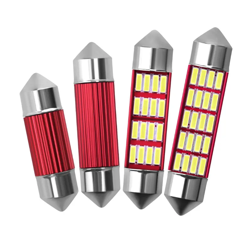 سيارة مهرجان ضوء C5W C10W 4014 12SMD السيارات لمبة canbus سيارة الداخلية قبة ضوء لوحة ترخيص ضوء لا خطأ الأبيض 31/36/39/41MM