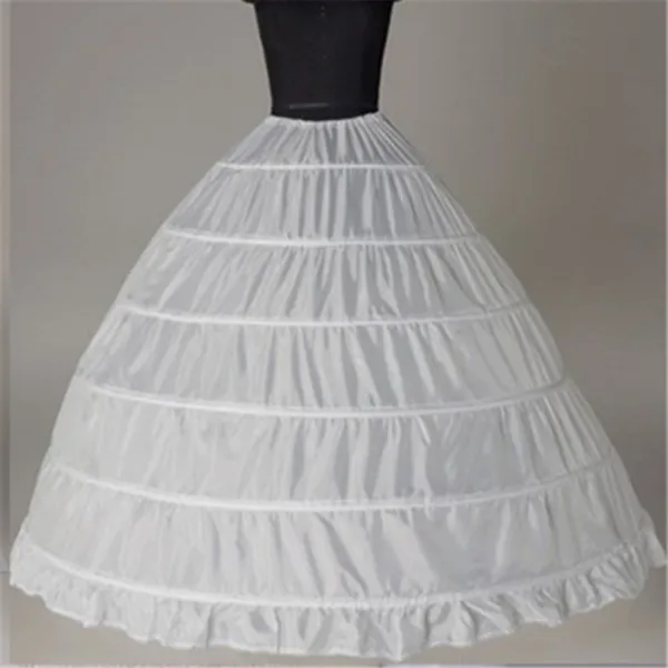 Balo Iç Çamaşırı Için 6 Hoop Petticoat Crinoline Düğün Aksesuarları Quinceanera Elbise Renderskirt Ücretsiz Kargo