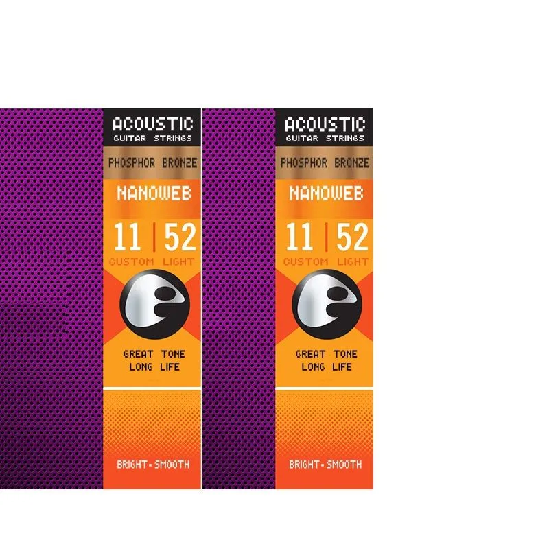 Elixir Acoustic replacing acoustic guitar strings Phosphor Bronze Shade 12002 12052 16077