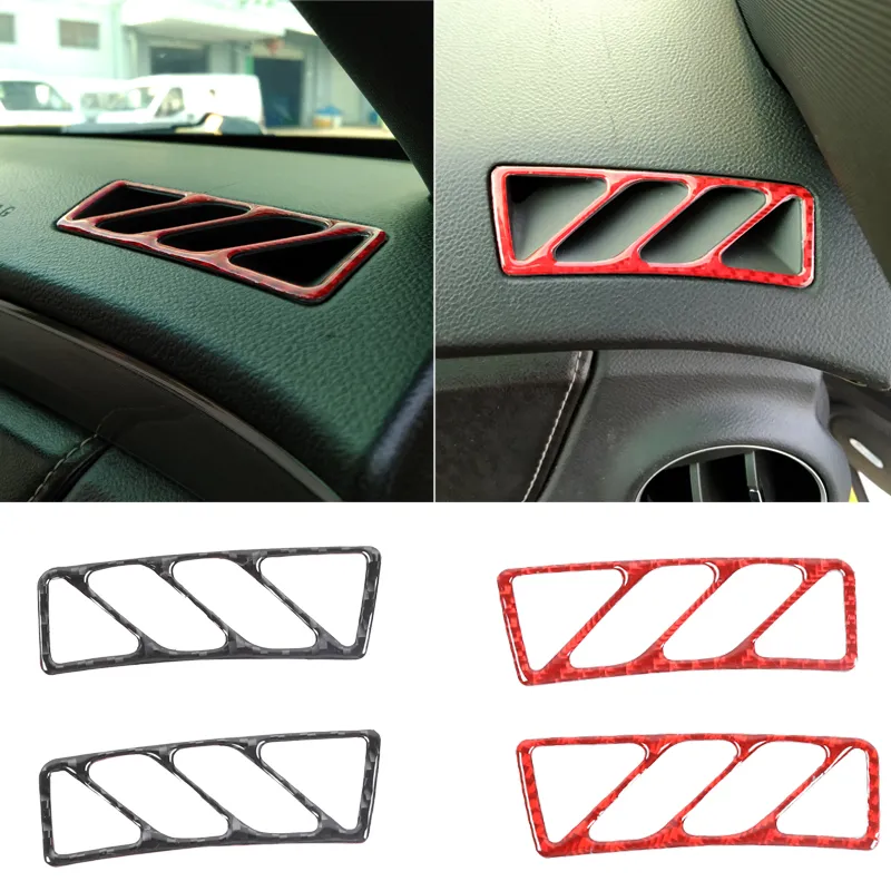 Dash Board Vänster Right Air Outlet Vent Ring ABS Inredning Trim för Chevrolet Camaro 2012-2015 Interiörtillbehör