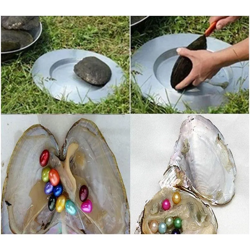 Pedras preciosas de pedras oval pérolas 6-7mm mix 15 cor água doce presente natural decorações diy