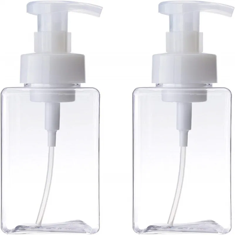 450ml 15oz Foaming Bottle Plastic Refillable Bottles Empty Container Soap Dispensers PETG Pump Bottle for Bathroom