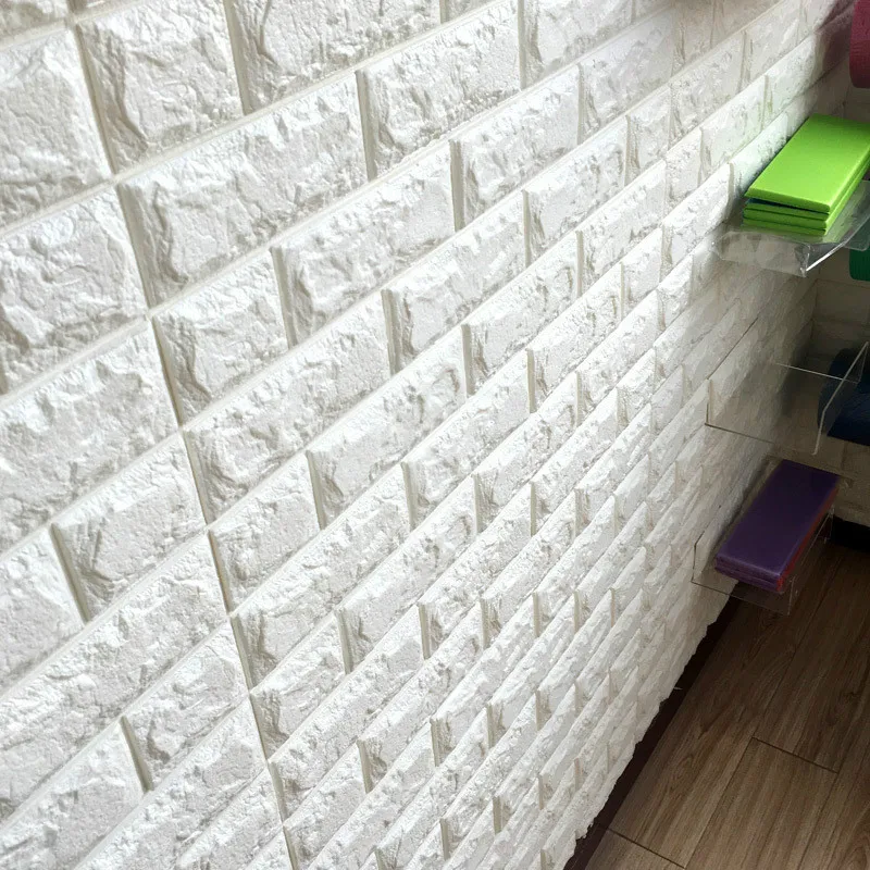 3D Waterproof Brick Wall Stickers for Wall PE Foam Wall Stickers
