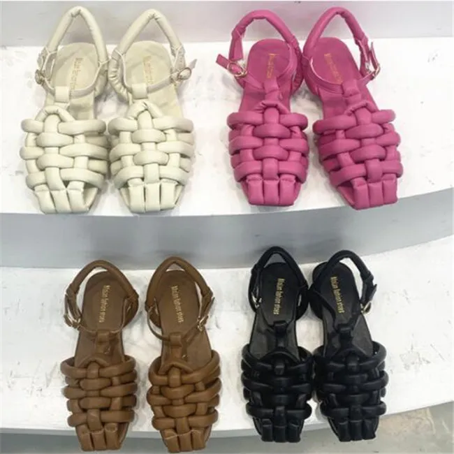 Women Sandals Flat Baotou Slippers Summer New Fashion Comfort Casual Outside Womens Shoes Ladies Beach Roman Shoe