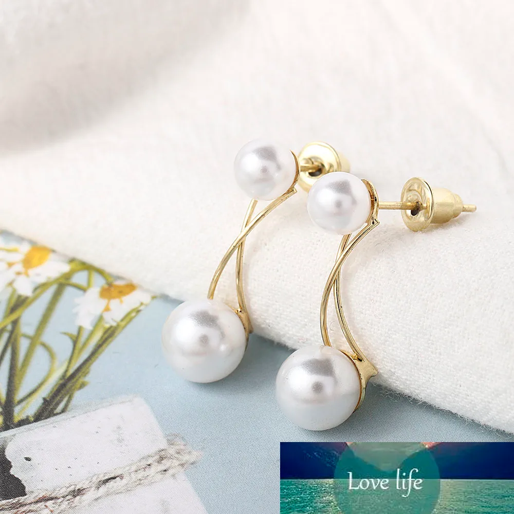Orecchini di perle di cristallo coreano orecchini per le donne Semplice piccolo orecchino moda orecchio gioielli regalo di nozze Mujer Boucle d'Oreille