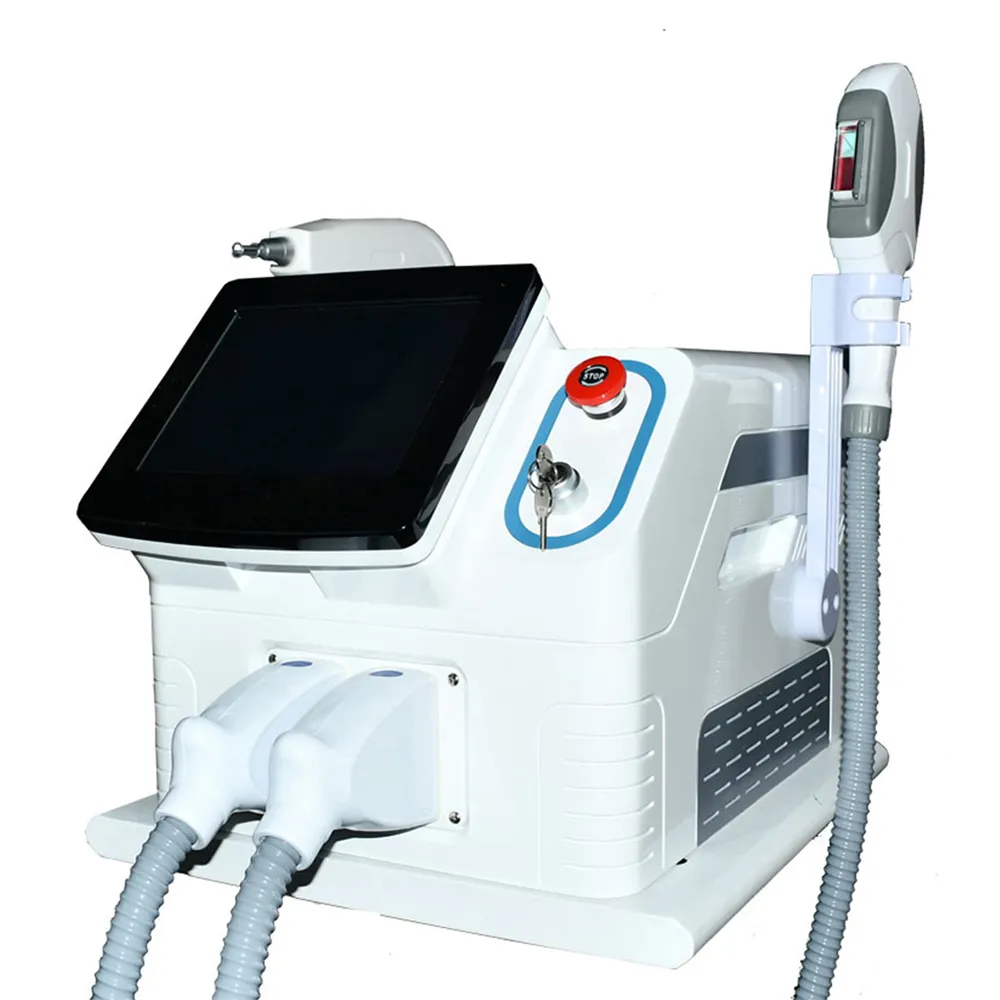 Multifunction IPL laser hair removal ND Yag tattoo remove machine face lift opt acne treatment Skin Rejuvenation Beauty Equipment for sale