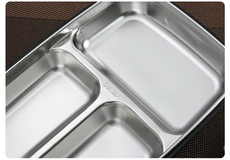 TUUTH Stainless Steel Lunch Box Large-capacity Microwave Heating Portable Dinne Food Containers For Picnic Office School B10