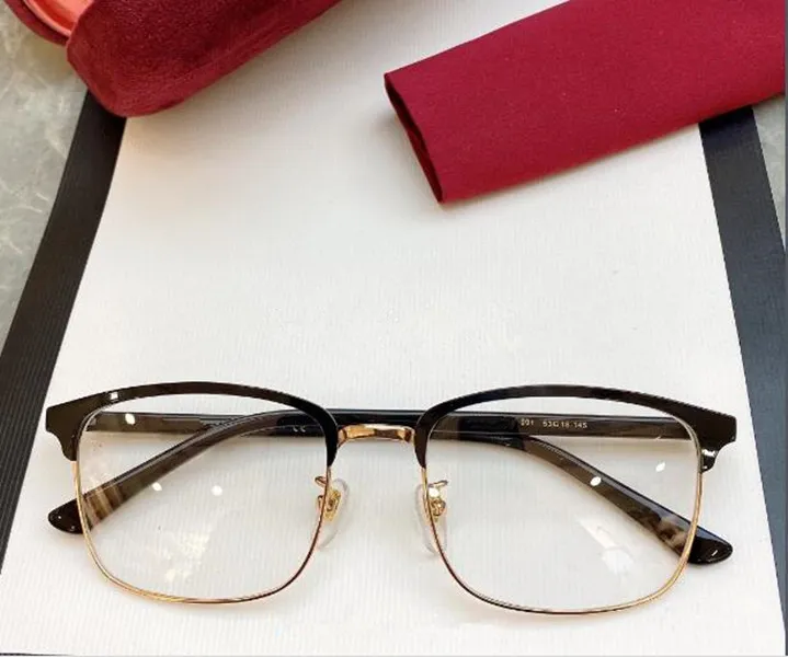 عالية الجودة 01300 نظارات إطار الذكور 53-18-145 لوح + المعادن إطار كبير للنظارات الطبية مع حالة كاملة بالجملة freeshipping