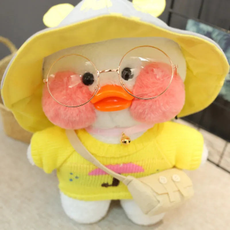 1PC 30cm Cute Duck Plush Toy Cartoon Kawaii Duck Stuffed Doll Soft Animal Dolls Kids Toys Birthday Gift for Girl LJ200914