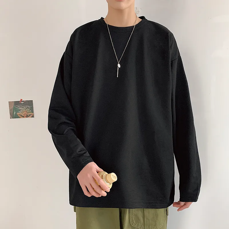DHgate.com:Mens Long Sleeve Oversized Harajuku T-Shirt