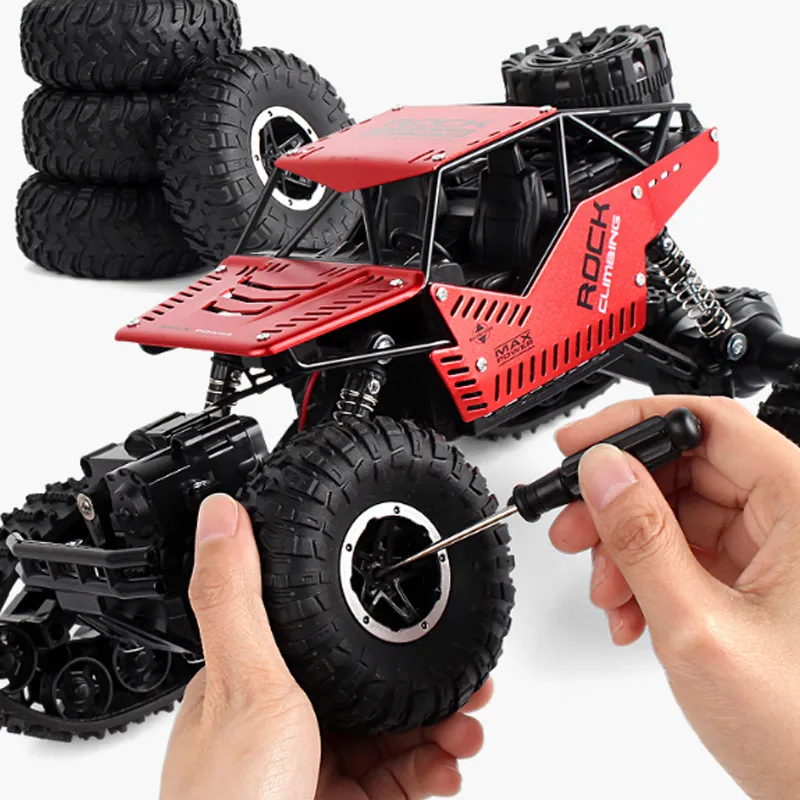 Electric Rc Car Rock Crawler Remote Control Toys Change Track Tire Radio-Controlled Cars Gifts Toys For Boys Rc Crawler Wheel