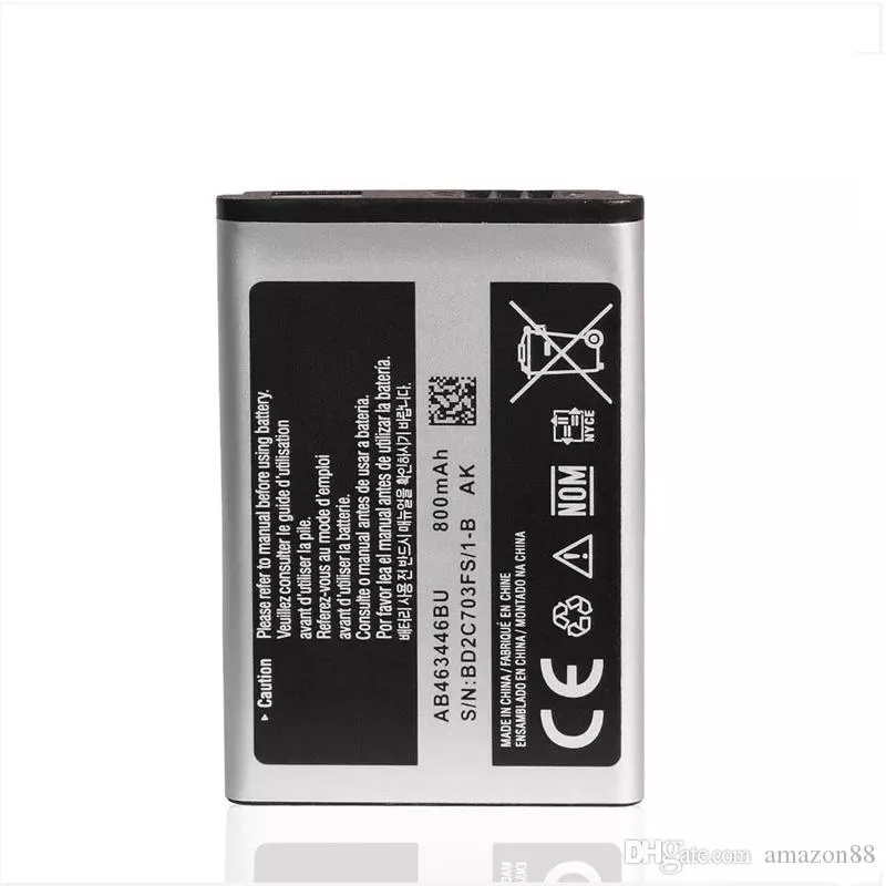 Nouvelles Batteries de téléphone portable AB463446BU pour Samsung X208 B189 B309 F299 GT-E2652 C3300K 800mAh batterie de remplacement