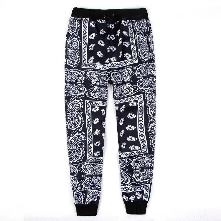 Unisex Fashion Joggers: Red And Blue Bandana Sweatpants, Swag Pants, And  Streetwear Hippie Trousers For Men And Women From Haomaoo, $24.13 | Bandanas