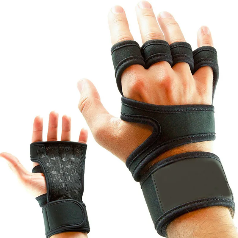 3 kleuren Gym Handschoenen Fitness Gewicht Lifting Handschoenen Body Building Training Sport Oefening Sport Workout Glove voor Mannen Vrouwen Q0107