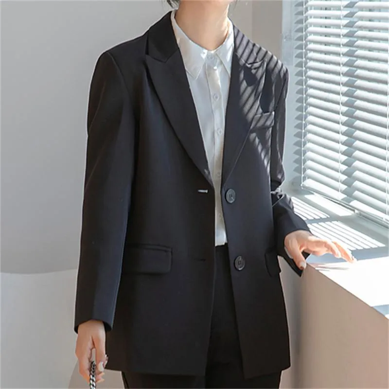 Abiti da donna Blazer Alien Kitty 2021 Slim Elegante Streetwear Business Casual Allentato OL Formale Solid Office Lady Cappotti taglie forti