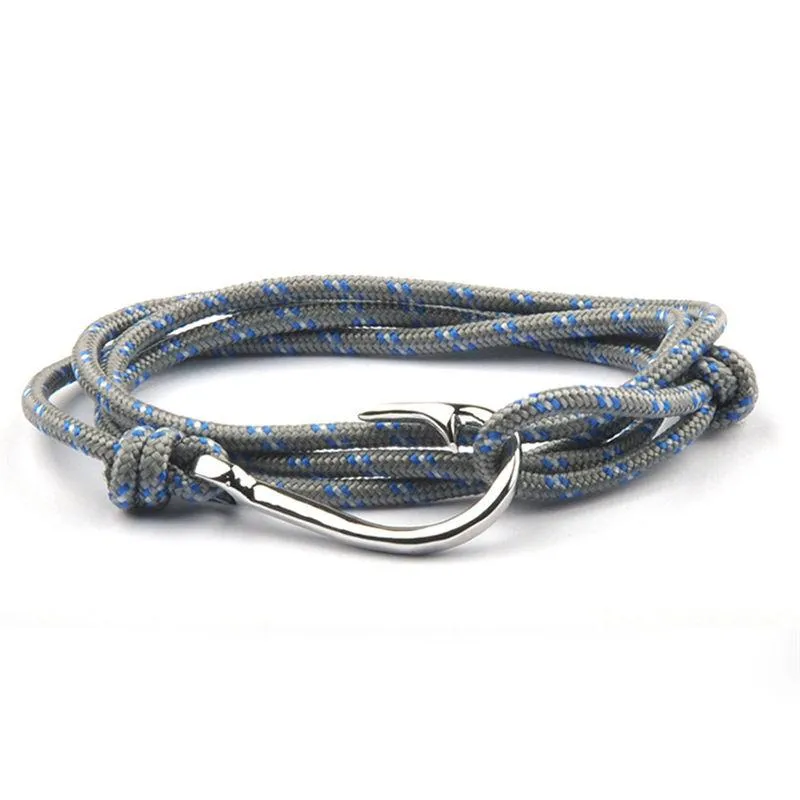 Vintage Fish Hook Bracelet Handmade Weave Rope Chain Armband Fashion  Paracord Charm Bracelets For Women Men Jewelry Gifts11842203 From Fbxf,  $57.65