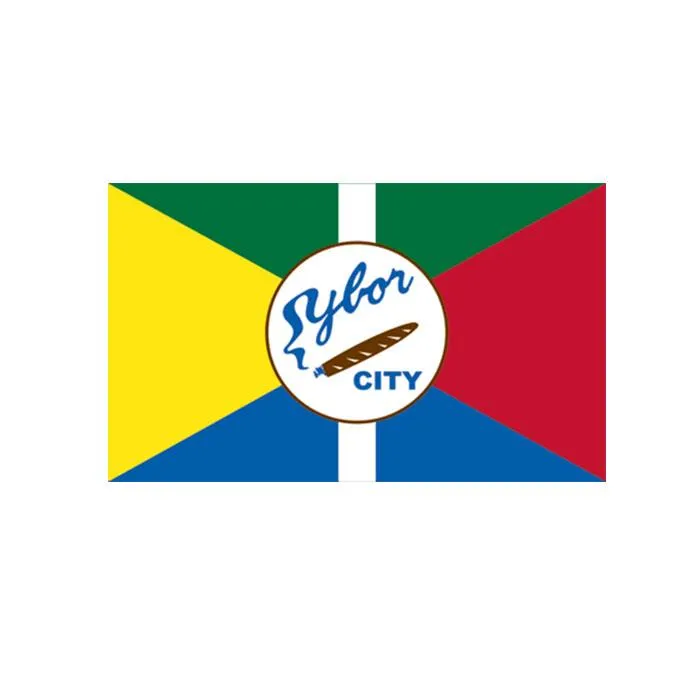 Ybor Flag Alta Qualidade 3x5 FT Cidade Banner 90x150cm Festival Festival Presente 100D Poliéster Indoor Outdoor Flags e Banners