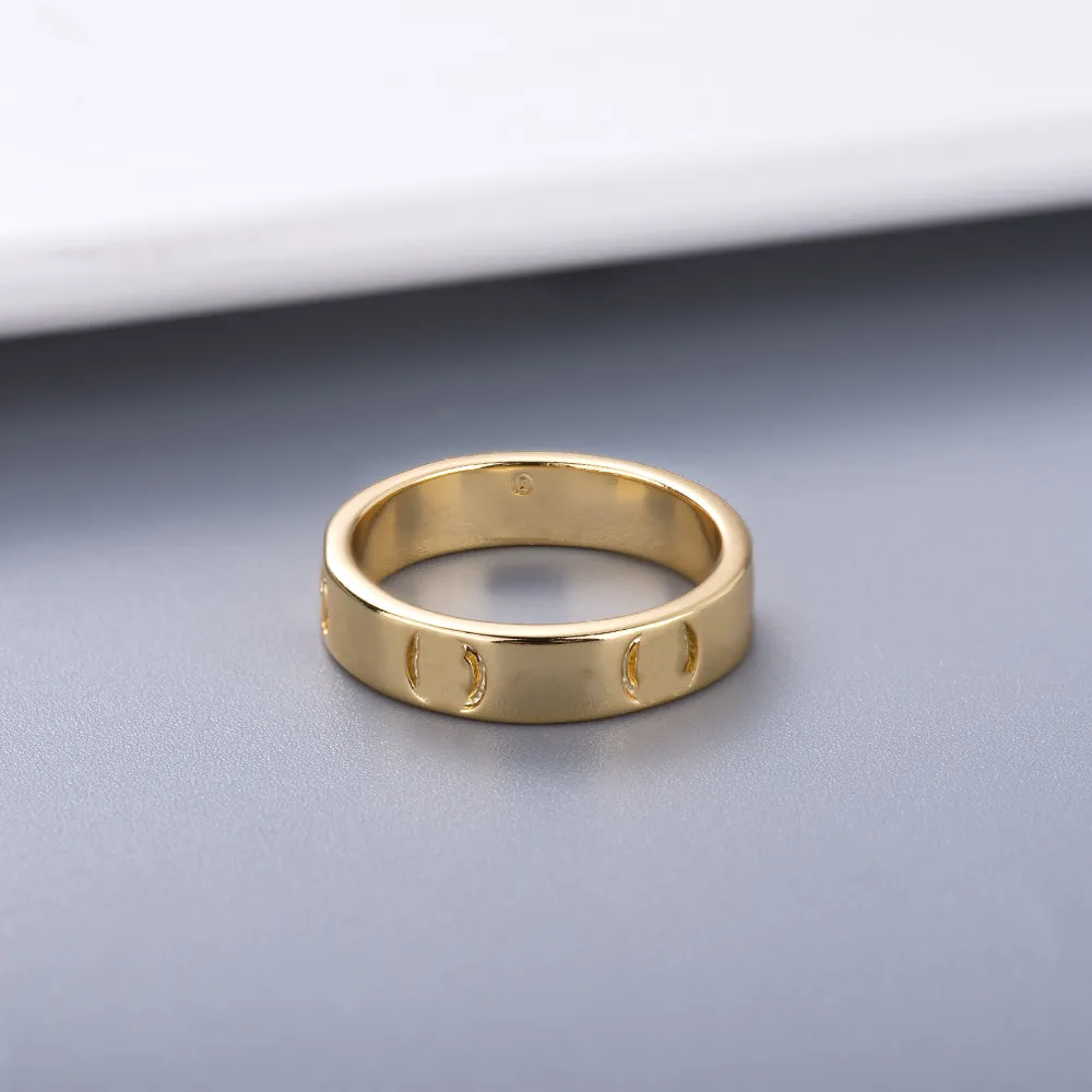 Nuovo stile Anello per coppia Personalità semplice per amante Anello Anello di moda Anelli in argento placcato di alta qualità Fornitura di gioielli