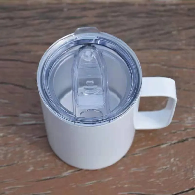 10 oz sublimation stainless steel coffee mug with handle and lid vacuum  insulated case from Dhgate Mugs - price 132.27