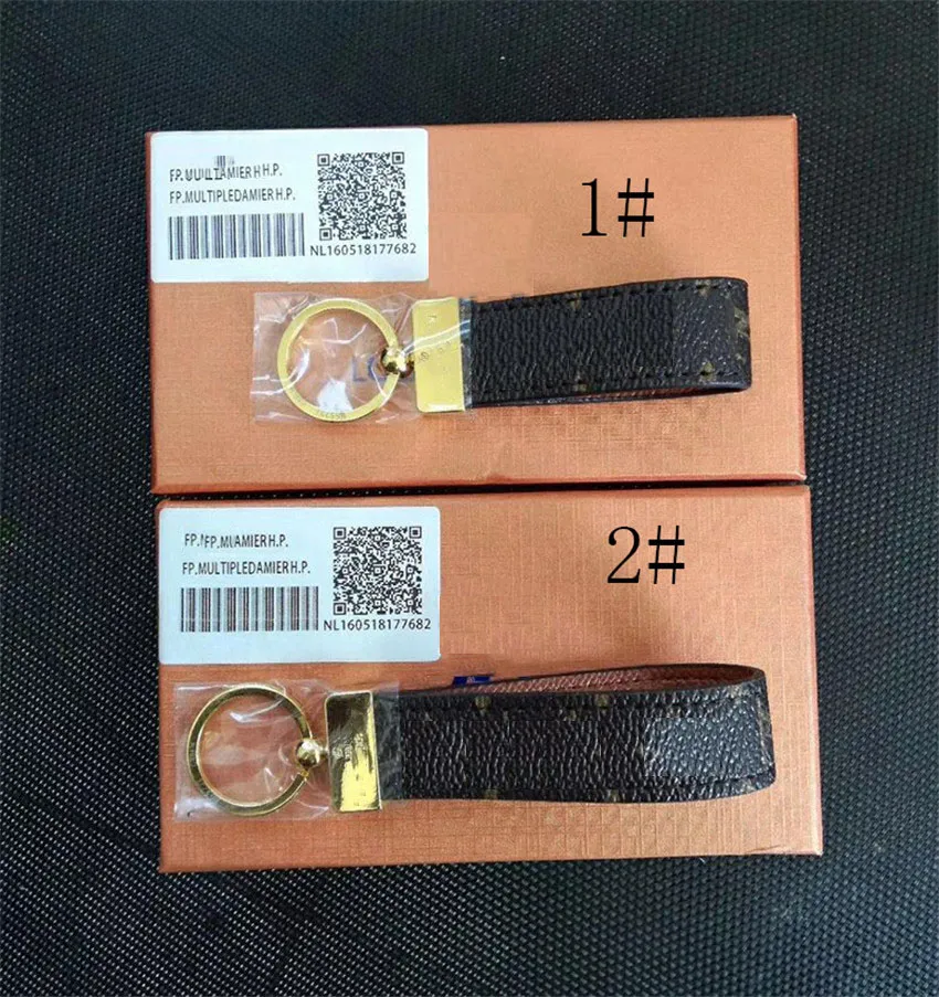 High Qualtiy Keychain Key Chain Key Ring Holder Nyckelring Porte Clef Gift Män Kvinnor Väska Keychain med låda