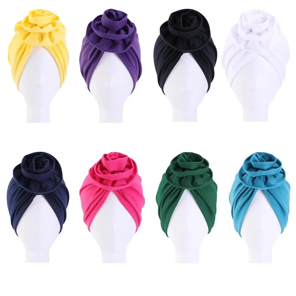 Новые женщины выпадение волос Cap Beanie Skullies Turban Flow