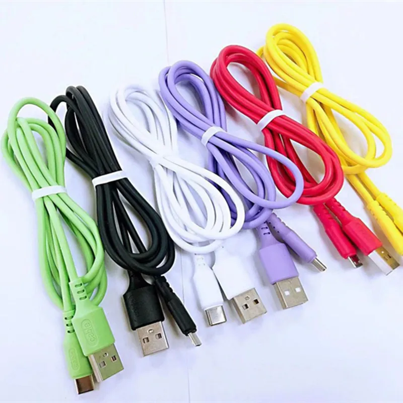 2A Cables Fast Charging Data Cable For Computer Mobile Phone Universal C Port 1M USB Cable TPE Line 1.2M