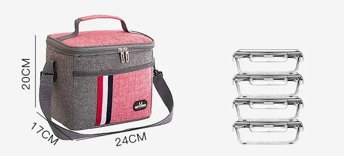 Fiambrera Térmica Con Aislamiento A La Moda, Bolsa De Comida Para El Trabajo,  Bolsa Térmica Para Picnic, Loncheras Para Mujer, Estudiantes Escolares  220222287l De 15,3 €