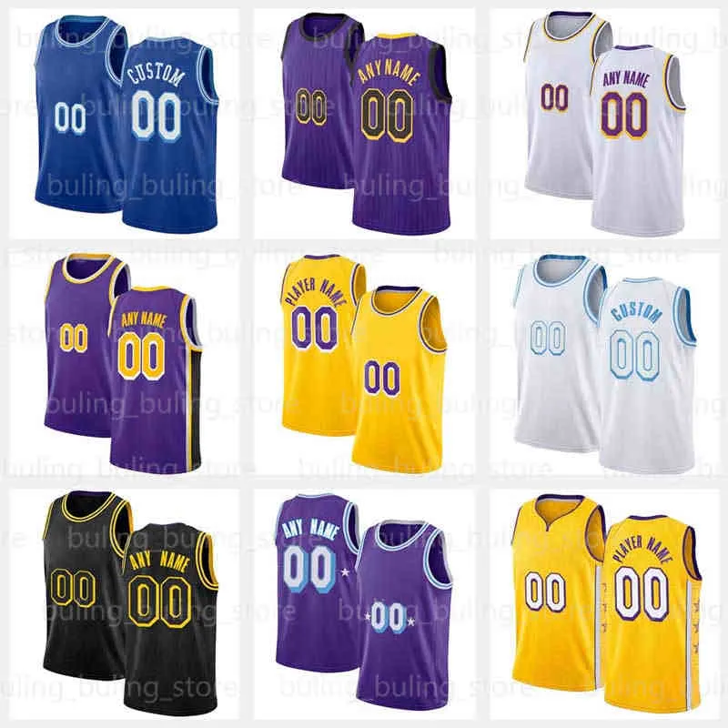 6 Russell 0 Westbrook Basketball Jersey Black Carmelo 7 Anthony james Davis 23 Mamba LBJ 75th Kuzma Anniversary leBron Purple Yellow 2022 2021 Heren Kid Jerseys