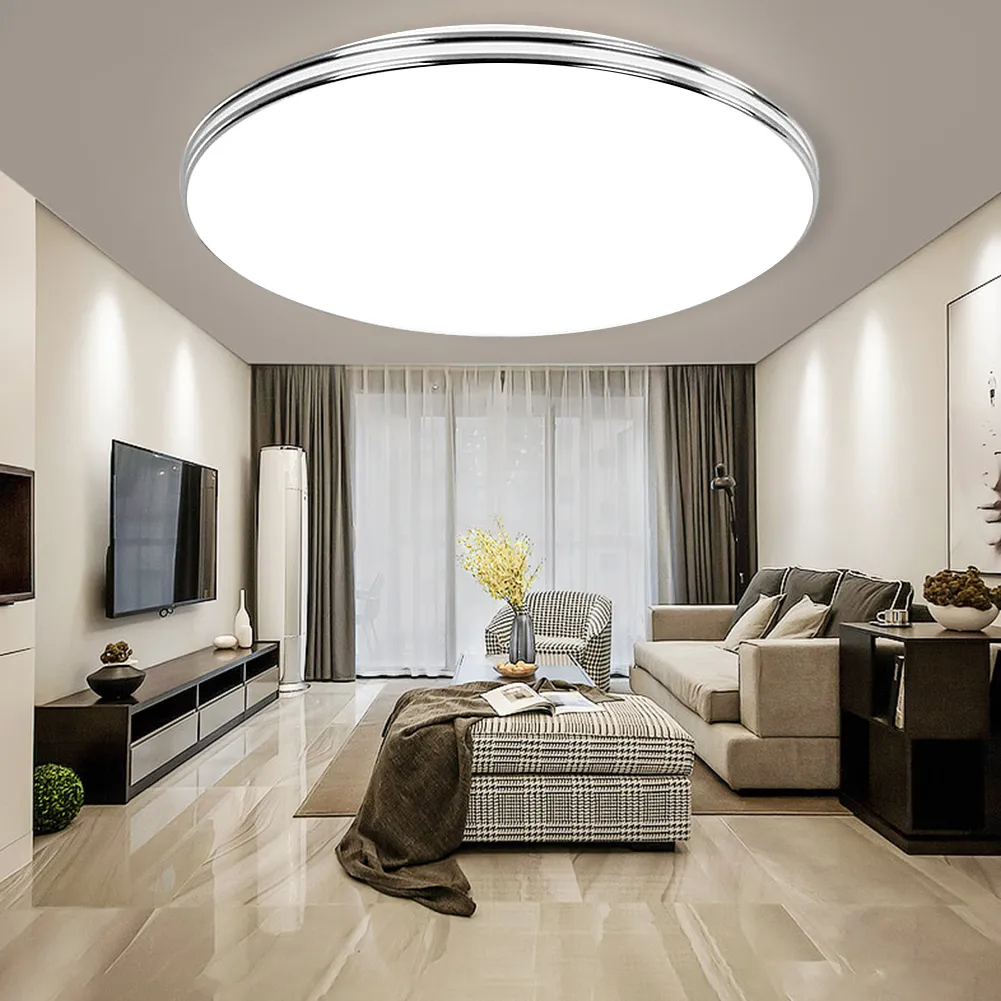 LED مصباح لوحة ضبط الخيالة لون LED ضوء السقف 72W 36W 24W 18W 12W أسفل الخفيفة السطحية 220V مصباح الحديثة للإضاءة المنزل