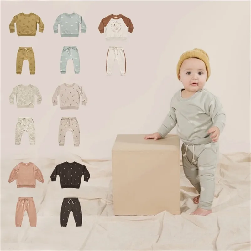 Enkelibb Cru Kids Boys Designer Sweatshirt Baby Boy Stilfulla Toppar för höst Vinter Barn Bomull Sweatshirts Toddler Brand Top 220115