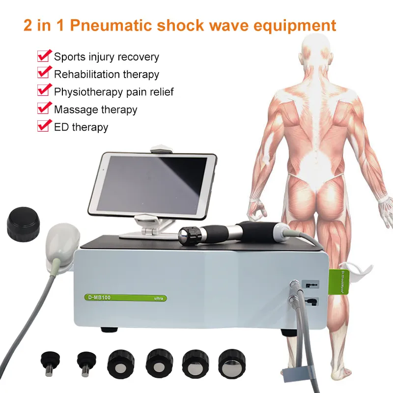 Hem Använd Massage Artiklar Akustisk fysioterapi Pneumatisk chockvågsutrustning Shockwave Therapy Ed Behandling för erektil dysfunktion