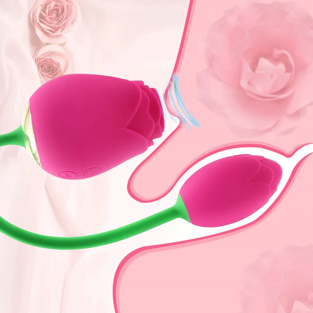 Rose Shape Clitoral Sucking Vibrator Powerful Clitoris Stimulator Vacuum Sucker Female Love Vibrating Eggs sexy Toy for Adults 18