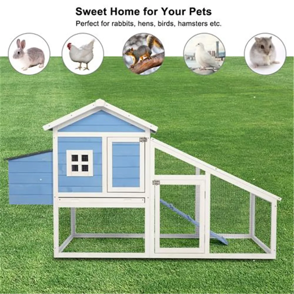 WACO Chicken Hutch, Hen Coop Habitat Pigeon House With Egg Case Tray