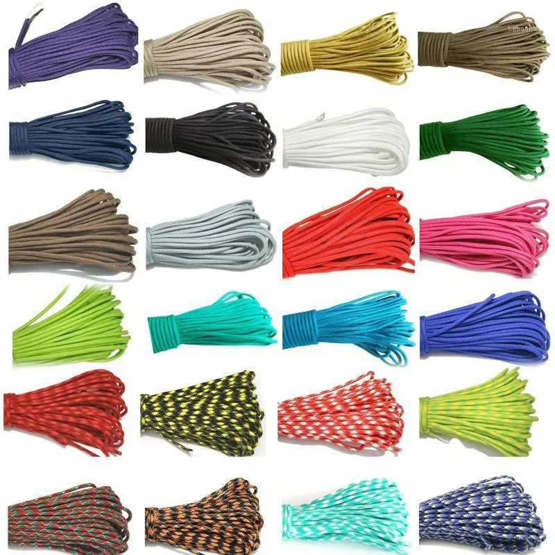 Outdoor Suivival Rope 4mm 7inner Strands Hiking Camping Cords Parachute Paracord For Jewelry Making