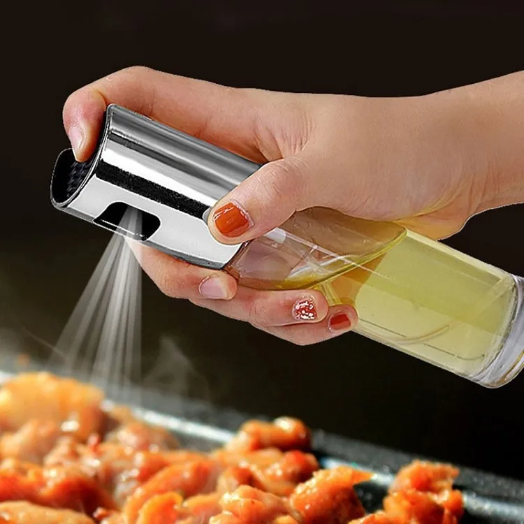 BBQ Cooking Glass Oil Sprayer Stainless Steel Spray Oil Spray bottle Can Jar Pot Kitchen Tool Seasoning bottleT2I51583