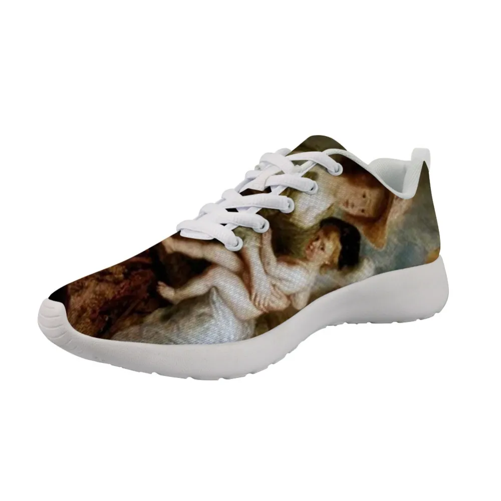 Vente chaude-Poids Léger Hommes Casual Baskets Personnalisables Mythe Peinture Art Imprimer Fond Blanc Mâle Respirant Chaussures Peter Paul Rubens