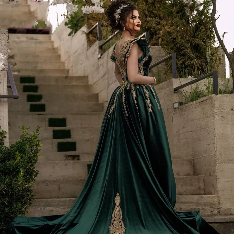 green emerald velvet dress Midnight Cabaret Gold Sequin Mock Neck Caftan Dress with Slip  Jennafer  Grace